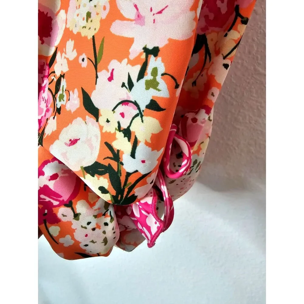 SweetHoney Floral One Piece Swimsuit with Matching Towel 10Y